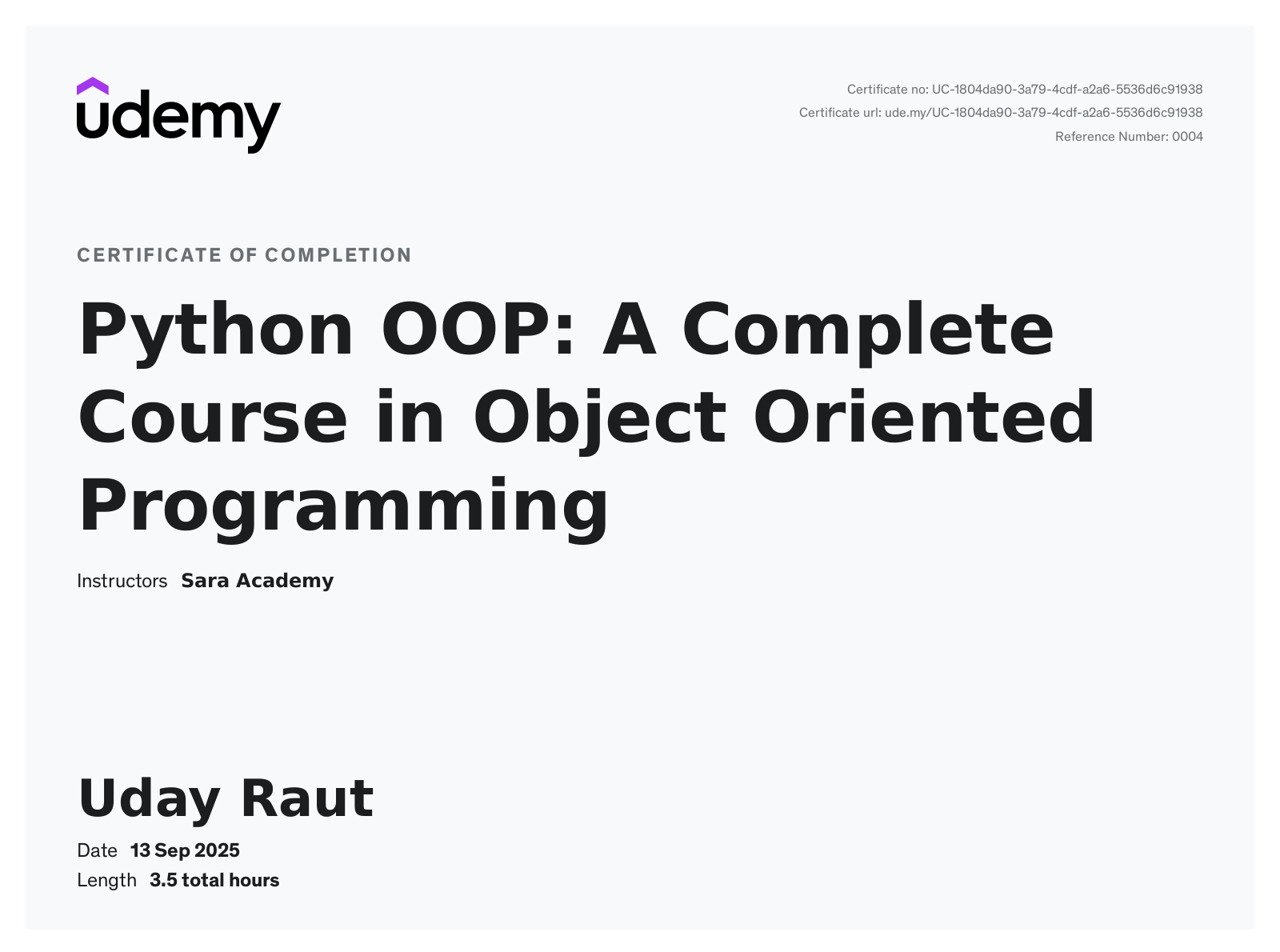 Python for Pentesters Certificate